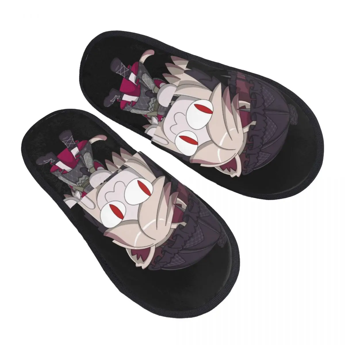 Impressão Personalizada Mulheres Engraçado Meme Neco Arco Casa Chinelos De Quarto Suaves Anime Mangá De Espuma De Memória Fofo Chinelo Interior Para O Exterior Sapatos