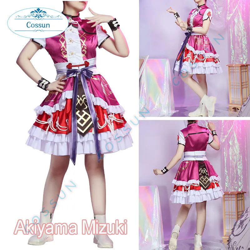 [Personalizado], O Projeto Sekai Colorido Fase Façanha Akiyama Mio Cosplay Traje Amia Luxuriante Menina De Vestido Florido Roupas