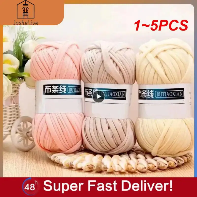 1~5PCS 100g de Pano Grosso de Fios Macios Fios Coloridos para a Mão que Knitting o Saco Tecido Tapete DIY Mão-Material de malha
