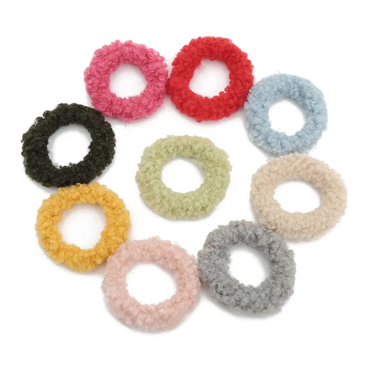 Moda Fosco cor elástico scrunchies acessórios de cabelo microfibra faixa de cabelo crianças cabelo corda