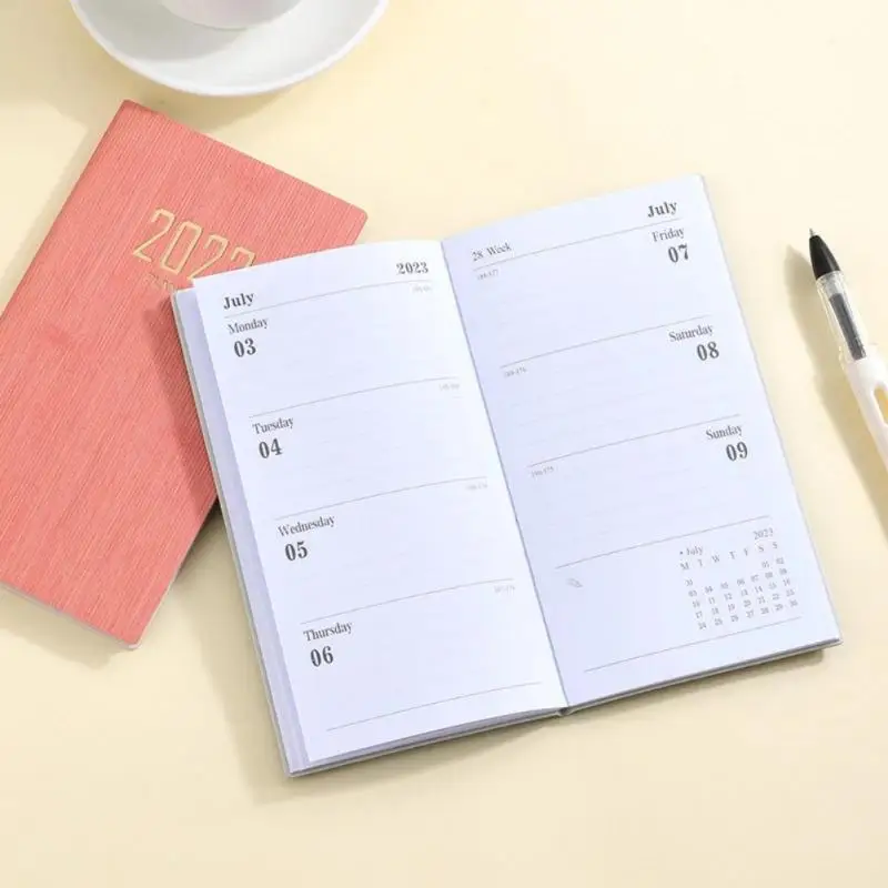 1~5PCS Agenda 2023 Notebook Cuadernos Planejador Semanal Libreta Cadernos e Revistas Caderno Diário Office Diário de Acessórios