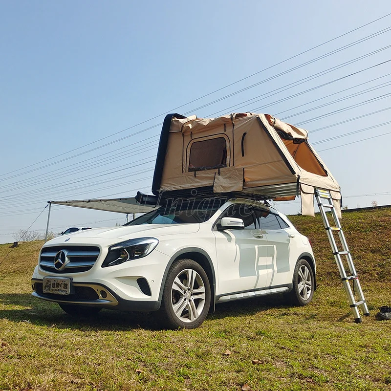 Impermeável Do Carro Inflável Roof Top Tenda Ao Ar Livre Sunshelter, Camping Fox Toldo Veículo Tenda, 2-3 Pessoa
