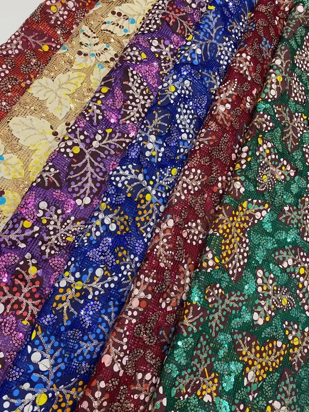 África Do Laço De Tecido 5 Metros Nigéria Bordado Em Tule De Malha Sequência De Glitter Festa De Casamento De Mulheres De Alta Qualidade Francês De Lantejoulas Net