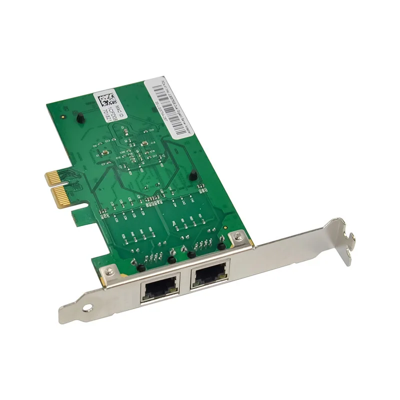 PCIe X1 Dual Gigabit com Fio Placa de Rede RJ45, full-speed Ethernet placa de rede 82575