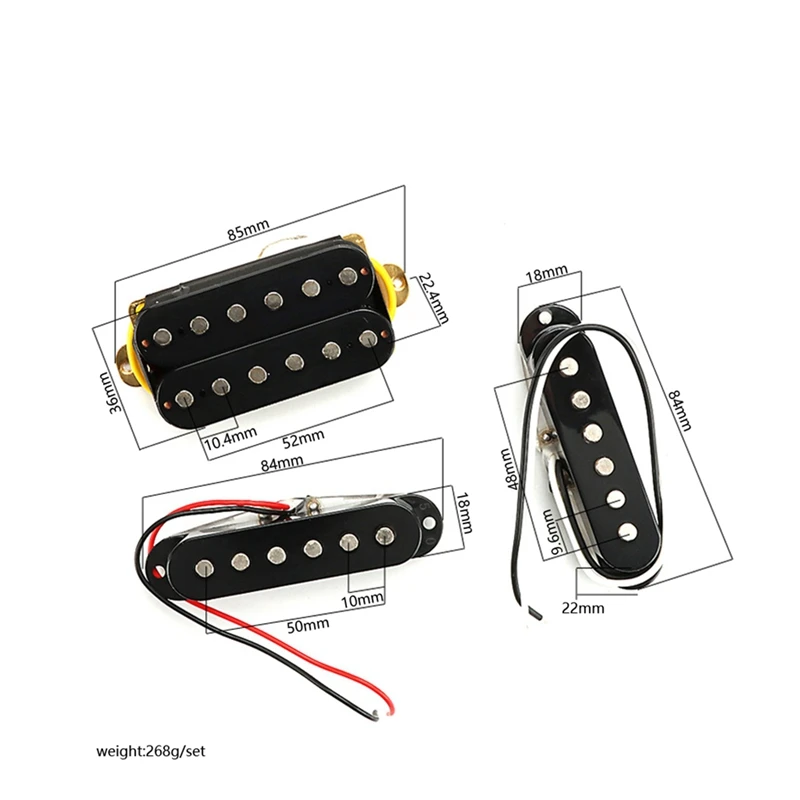SSH Guitarra de Recebimento Conjunto de Bobina Única & Captadores Humbucker Para Guitarra Eléctrica Peças de Reposição Acessórios Peças