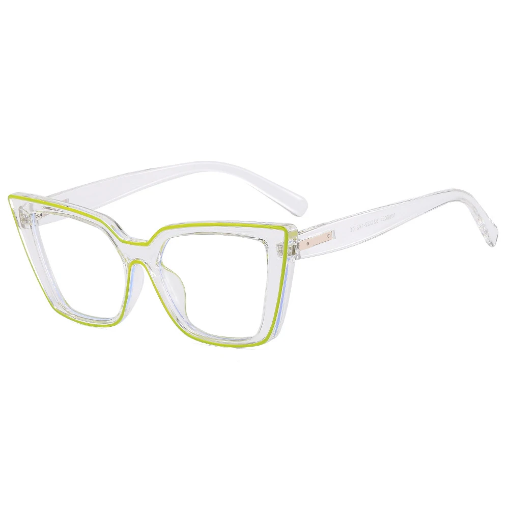 Novo Transparente Computador Óculos de Armação de Mulheres femininas Anti Luz Azul de olhos de gato de Óculos de Bloqueio de Vidros de Óptica Espetáculo de Óculos