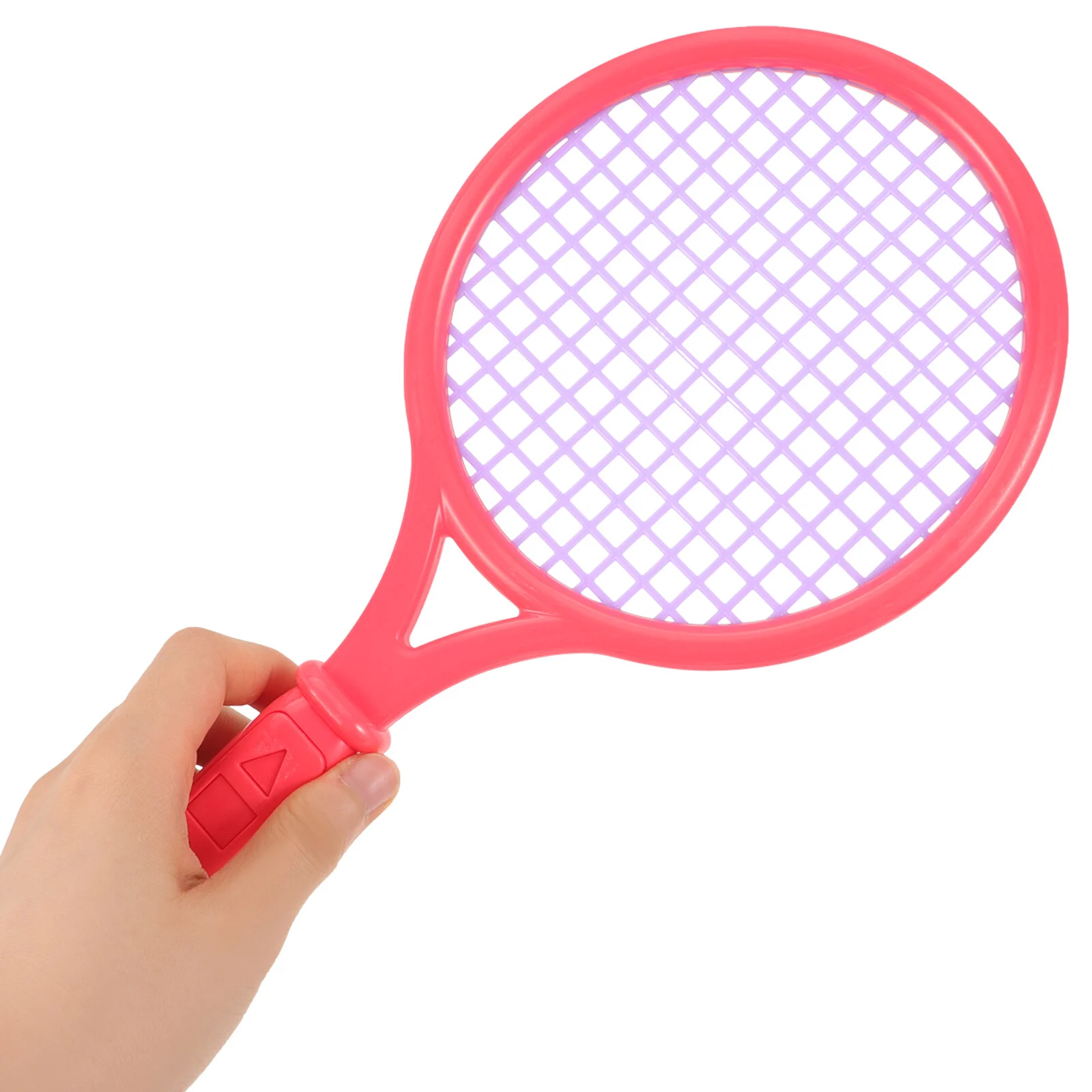 1 Par de Crianças Raquete de Tênis de Crianças de Plástico Raquetes de Badminton Jogo de Adereços para o jardim-de-Infância Escola Primária (Tamanho S Aleatória