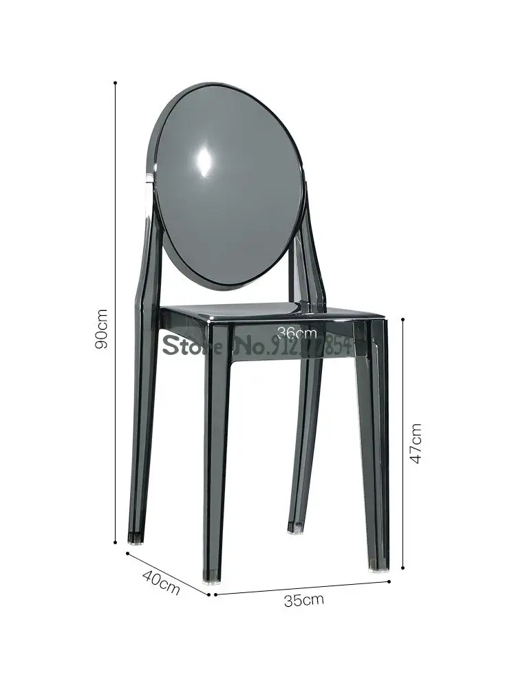 Nordic Cadeira Transparente Líquido Vermelho Do Restaurante Acrílico Cristal Fezes Criativo Diabo Cadeira De Jantar De Família Maquiagem Cadeira De Plástico