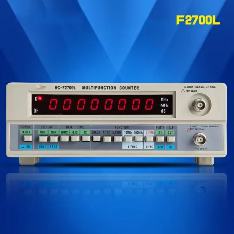 Medidor de frequência 2,7 G Frequência do Oscilador de Cristal de Sinal do Contador de Teste 8 Display de Led Hc-F2700L