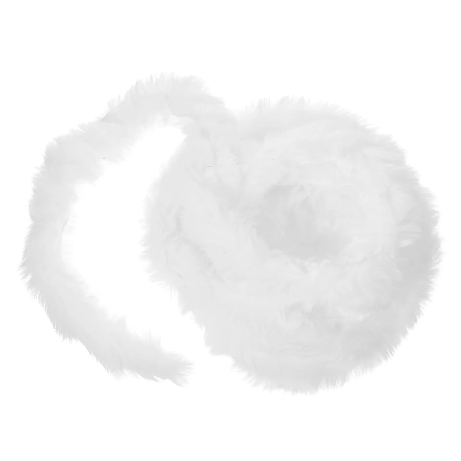 3 M Artificiais de Lã Branca, Laço de Fita Guarnição de Peles de DIY Material Chapéu Artificial Perder de Artesanato