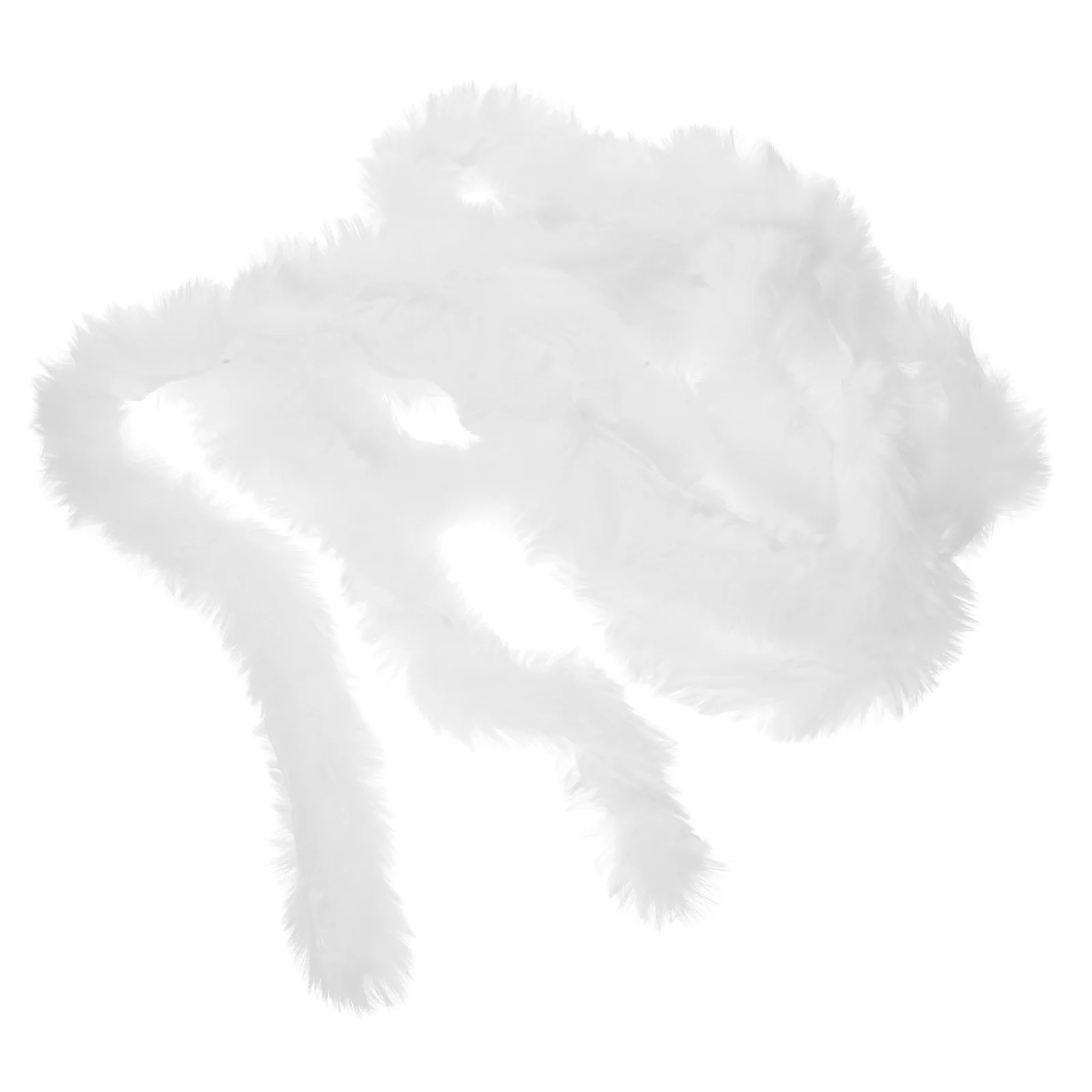 3 M Artificiais de Lã Branca, Laço de Fita Guarnição de Peles de DIY Material Chapéu Artificial Perder de Artesanato