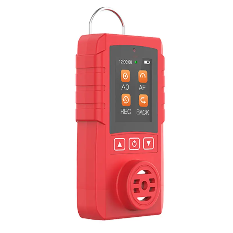 Portátil Indústria CH2O 0 A 10 PPM de Gás Detector de Gás Combustível Alarme detetcor de carga USB