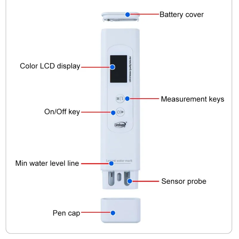 Linshang LS310 TOC COD UV275 Multi-Parâmetro de Qualidade da Água Detector para Beber Água