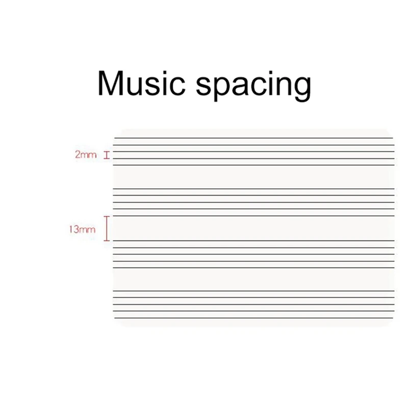3X de Cinco Linhas, Notas de Música Portátil de Música Guia Pessoal de Pauta Notebook