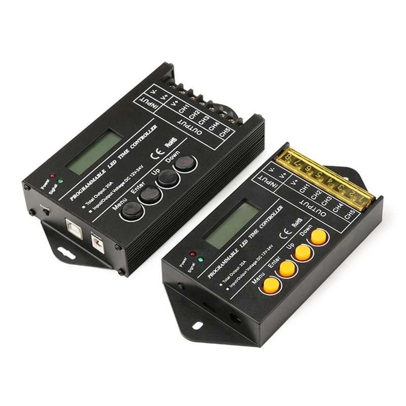 NOVO TC420-SJ Mini Timer Programa o Programa do Controlador Controlador Para 5CH LED Light Strip, 20A Total de Saída MÁX.