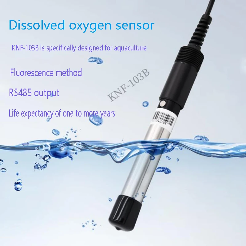 KNF-103.º-b a Qualidade da Água Oxigênio Dissolvido Sonda de Sensor Óptico de Fluorescência de Medição Monitor de Aquicultura Online Detector de