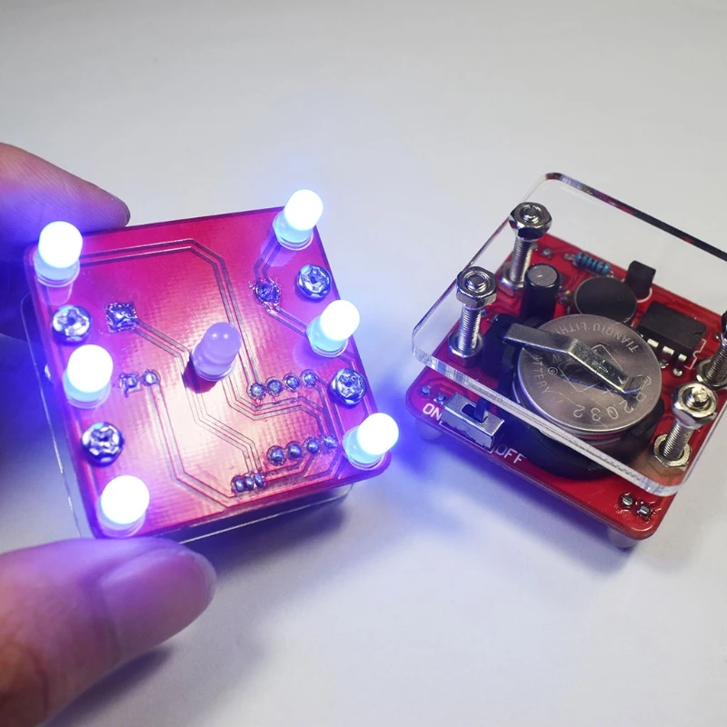 DIY Swing de Tremer o LED de Dados Com o Kit de Pequena Vibração do Motor Diy Eletrônico Kits do Navio da Gota