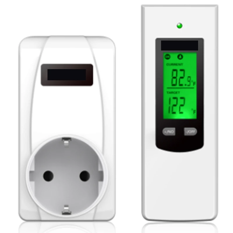 Temperatura sem Fio do Termostato de Aquecimento Socket Remoto E Controlador de Branco Plug UE