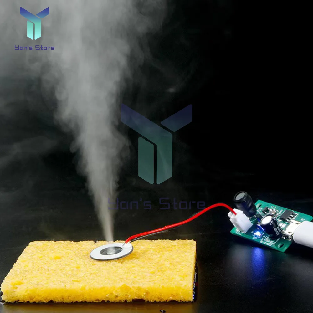 TIPO-C USB Mini Umidificador de DIY Kits Fabricante de Neblina e o Driver da Placa de Circuito Nebulizador Atomização Filme Atomizador Folha de Mini Oscilante
