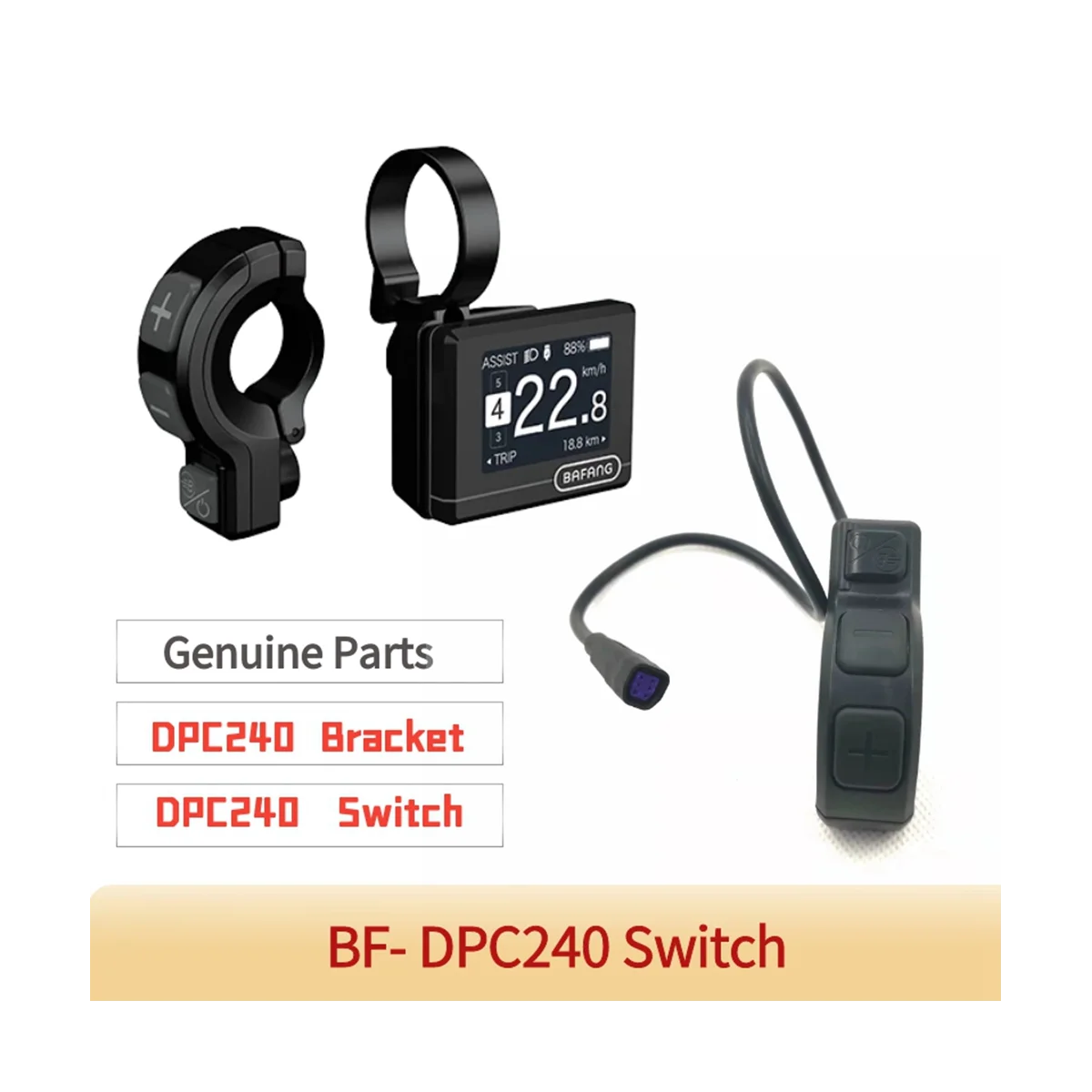Para Bafang Meados de Motor para DPC240 DPC241 Exibição do Interruptor do Botão Display Botão(A)