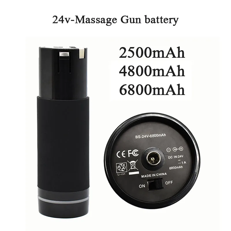 NOVO Original 24V 6800Mah Massagem Arma/Fáscia Bateria de Arma para Vários Tipos de Massagem Armas/Fáscia Armas bateria de iões de lítio