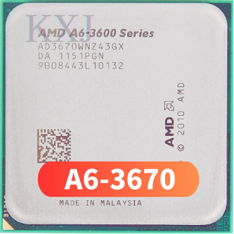 AMD A6-Série A6-3670K A6-3670 A6 3670 2.7 GHz Quad-Core CPU Processador AD3670WNZ43GX Socket FM1 A6-3670 A6-3670K A6 3670 AD367