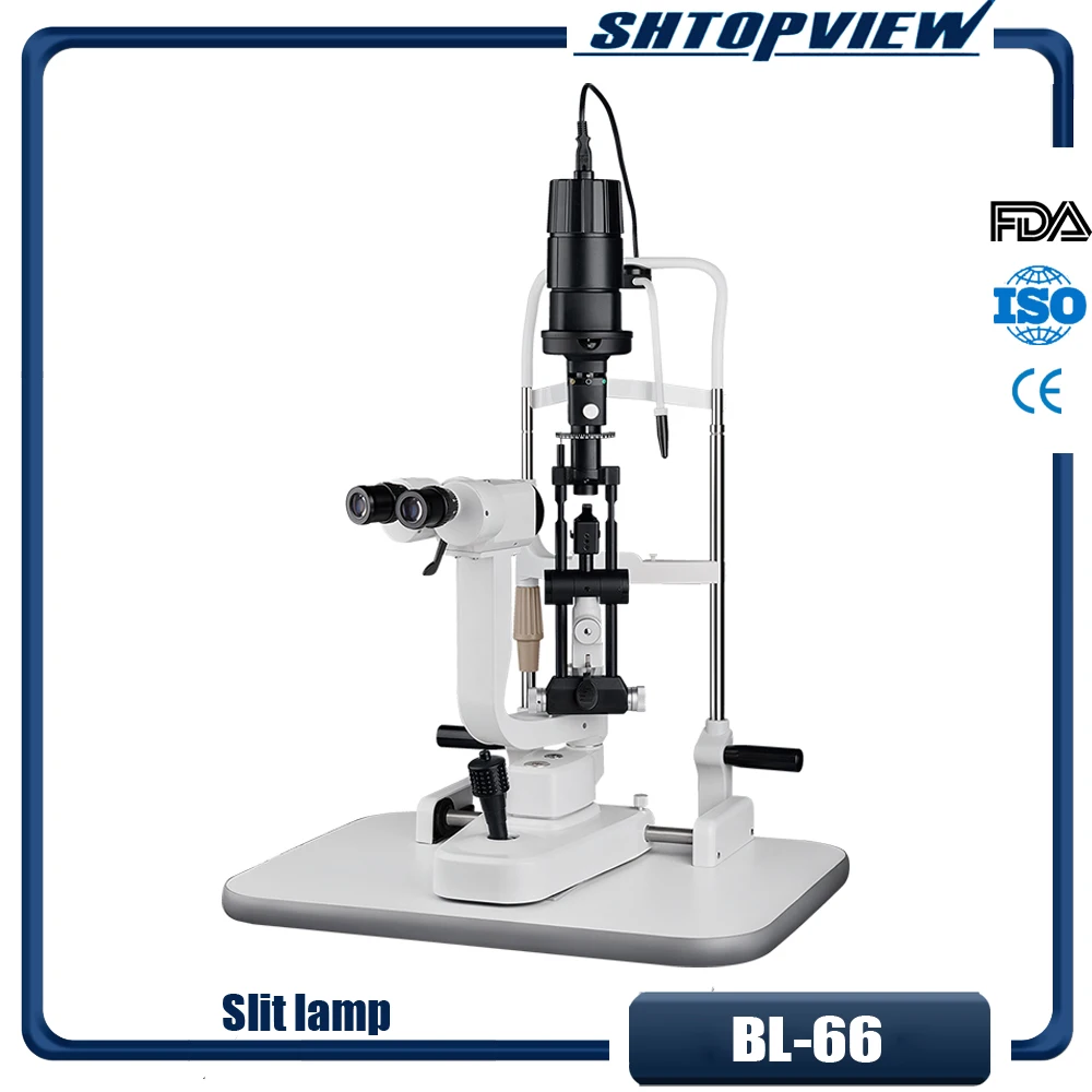 Preço de BL-66 Oftálmica Exame oftalmológico com Lâmpada de Fenda Microscópio com 2 ampliação 0-14mm de alta precisão ocular