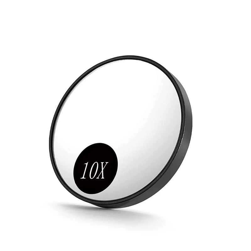 10X de Ampliação ventosa Espelho para Crianças, Espelho para Maquiagem Circular Portátil Pequeno Espelho do Banheiro ventosa de Ampliação