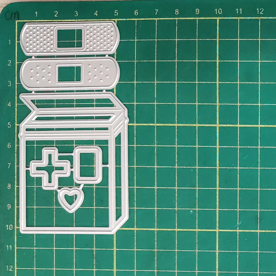 2023 Novo medicamento caixa de Band-aid metal aço carbono ferramenta de corte morrer DIY manual acessórios de scrapbook gravura ferramenta de morrer material