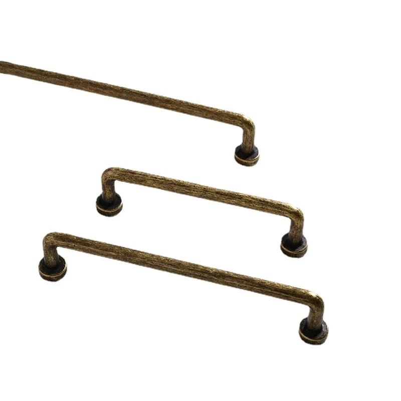 Único Furo-192mm Espaçamento entre furos Mobiliário Vintage Alças de Bronze Antique Silver, Gold Alças para Armário e Gaveta
