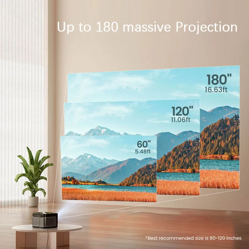 Dangbei Marte Ultra-Brilhante Projetor Laser com Nativos Netflix 2100 ISO lumens suporta Full HD 4K Projetor de Home Theater Projetor
