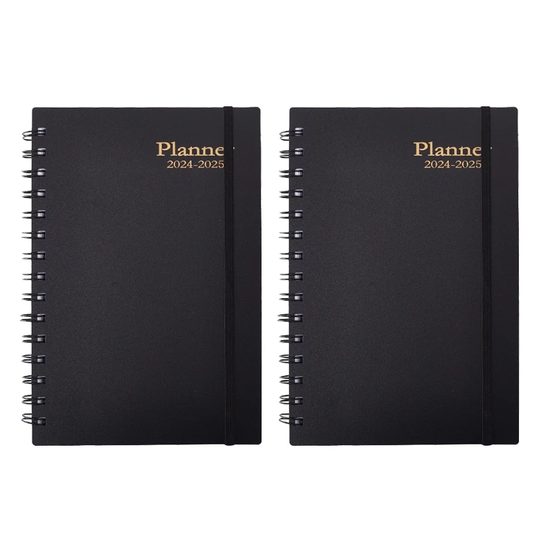 Encontro Semanal Livro Plano De Livro De Agendamento De Livro Plano De Livro De Ordens Do Caderno Preto Durável