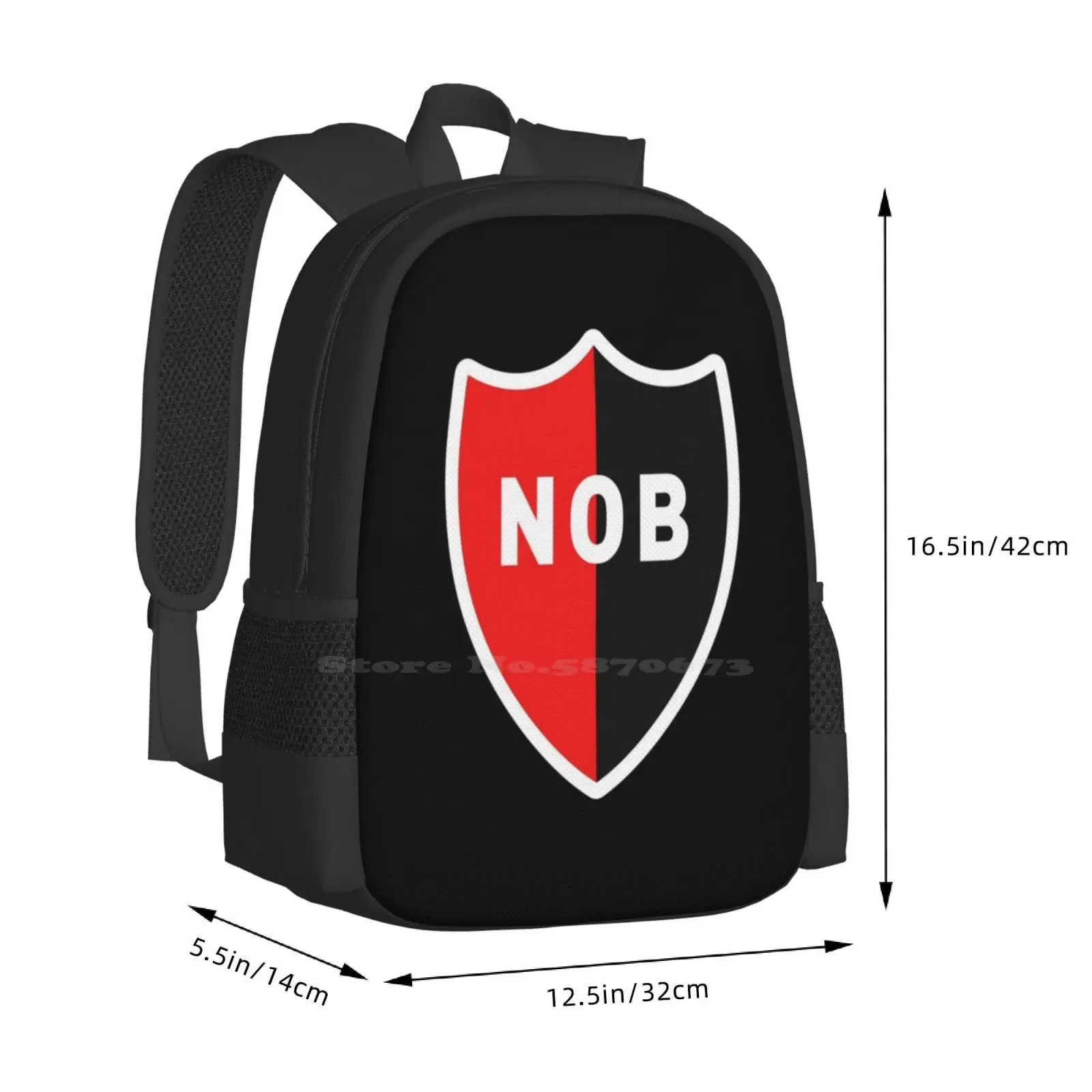 Newell Padrão de Moda Design de Viagem Portátil Escola de Mochila Saco Newells Old Boys Estádio Marcelo Bielsa Nob Logotipo Escudo Escudo