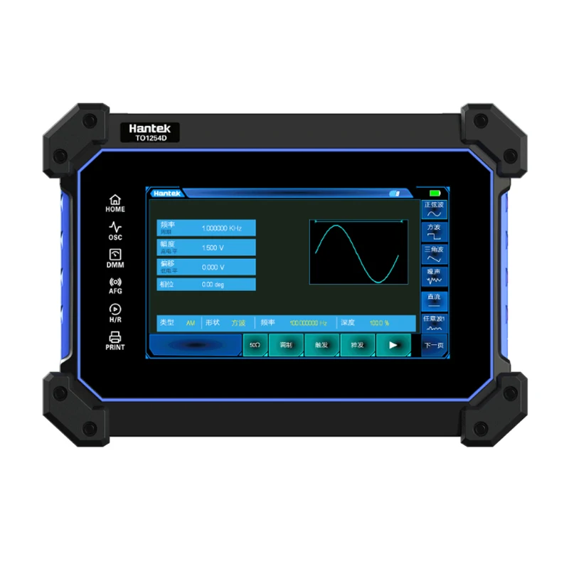 Hantek Multi-função Touch Screen Tablet Osciloscópio Digital TO1112 8M de Armazenamento