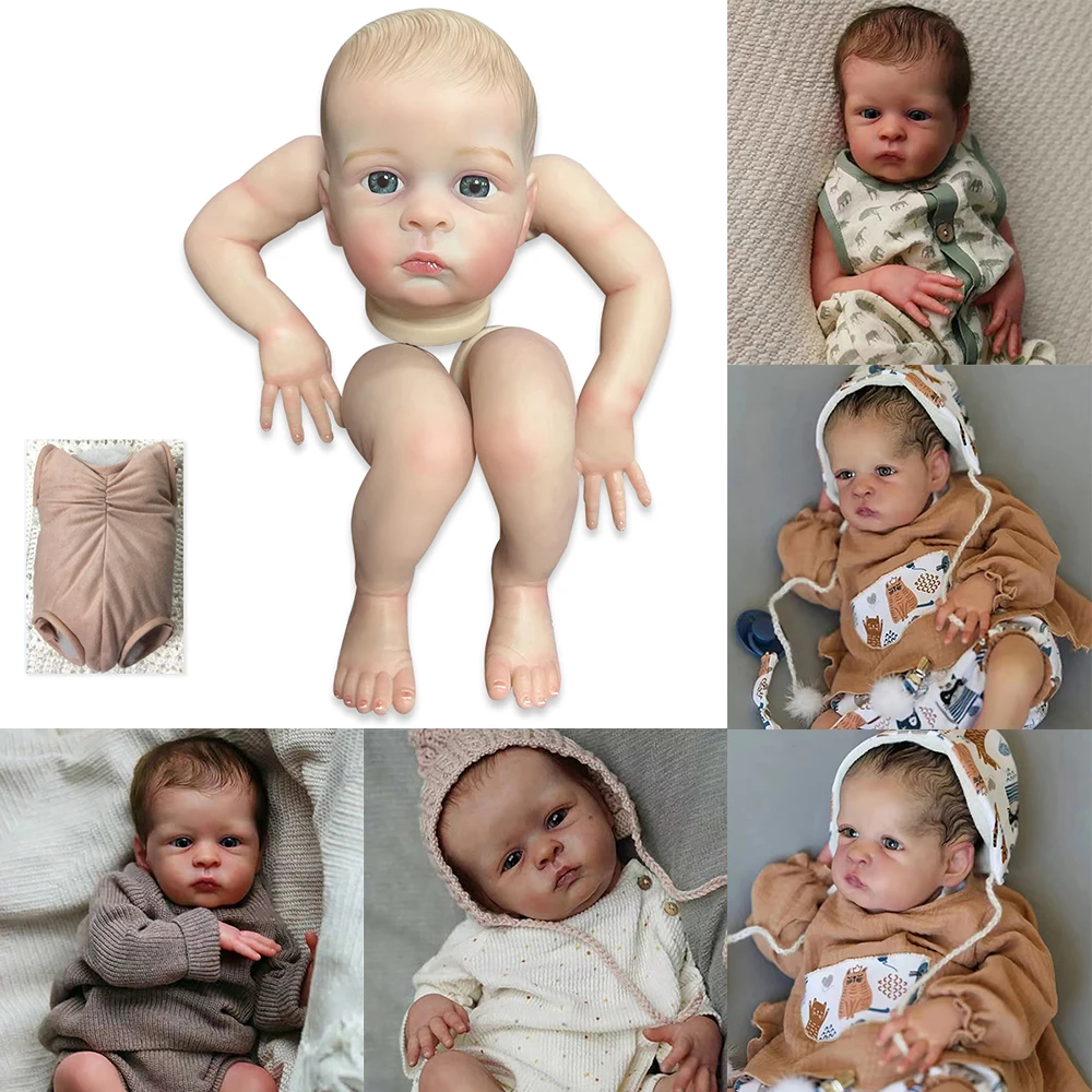 18inch Renascer Boneca Kit de Oskar Acordado, o Bebê Já Pintou Inacabado Boneca Peças