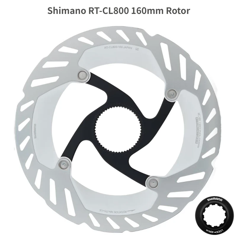 Shimano RT CL800 gelo Tecnologia de Disco de Freio Centro de Bloqueio de Disco do Rotor Estrada Bicicletas de Montanha Disco CL800 160mm