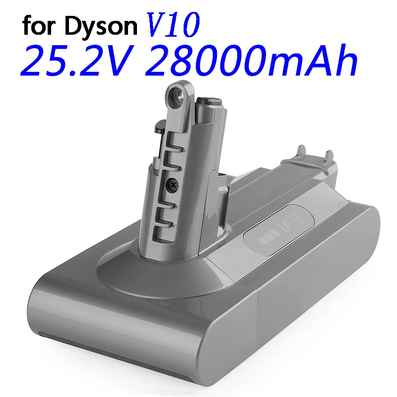2022 Novo 25.2 V 28000mAh Bateria de Substituição para Dyson V10 Absoluto Cabo Livre de Vácuo Portátil Aspirador Dyson V10 Bateria