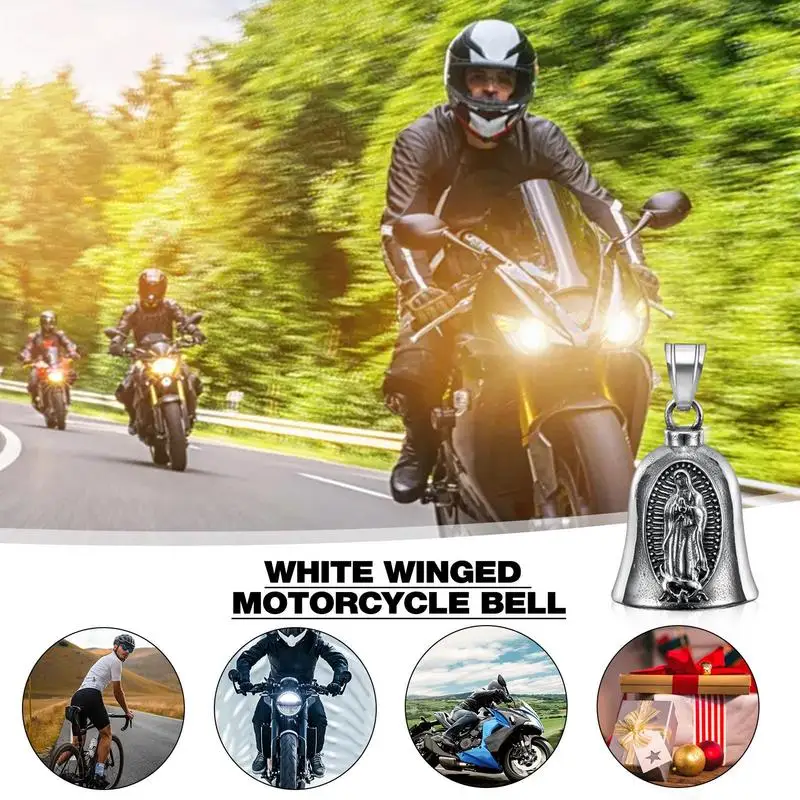 Andar De Moto Bell Auto Motor Frio Motociclista Guarda Sino De Aço Rider Boa Sorte Montando Bell Espírito Sino Para Acessórios Da Bicicleta