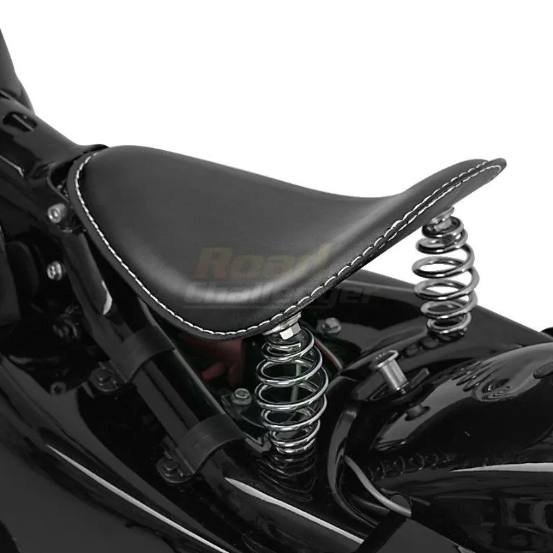 Preto MOTO Solo Assento da Mola Kit de Suporte Para Harley Custom Chopper Bobber Honda Yamaha Kawasaki Suzuki
