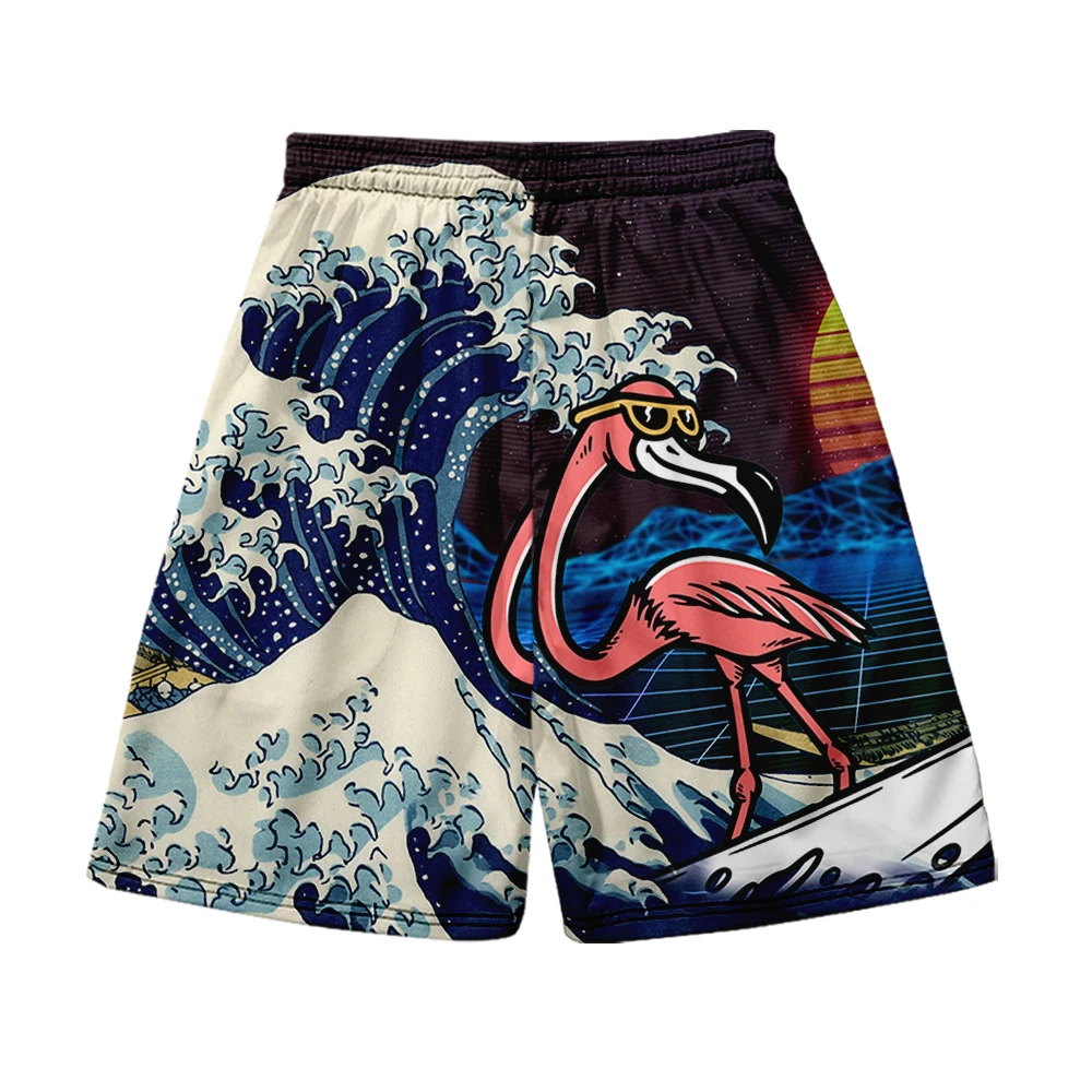 Calções de praia os Homens e mulheres de roupas 3D impressão digital shorts ocasionais de tendência da Moda par de Calças de 17