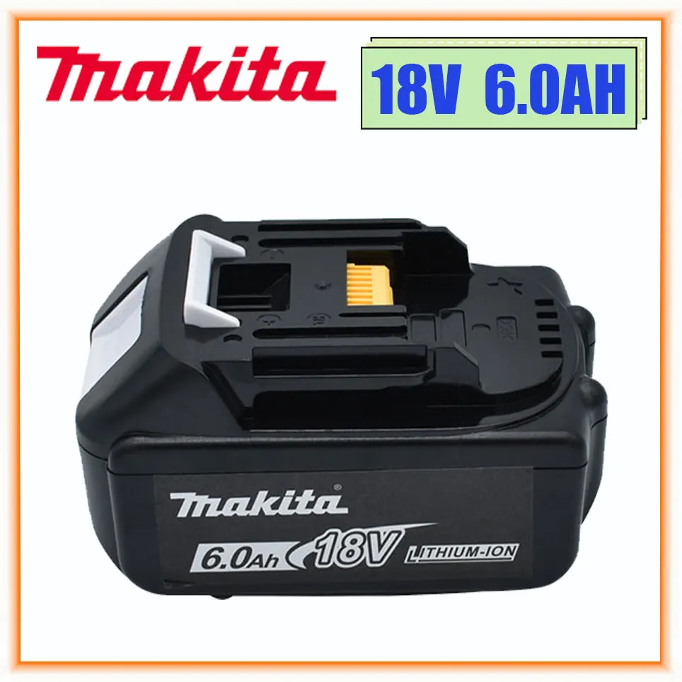 Makita original de 100% 18V 6.0 Ah recarregáveis ferramenta de energia bateria Com LED substituição de íons de lítio LXT BL1860B BL1860 BL1850