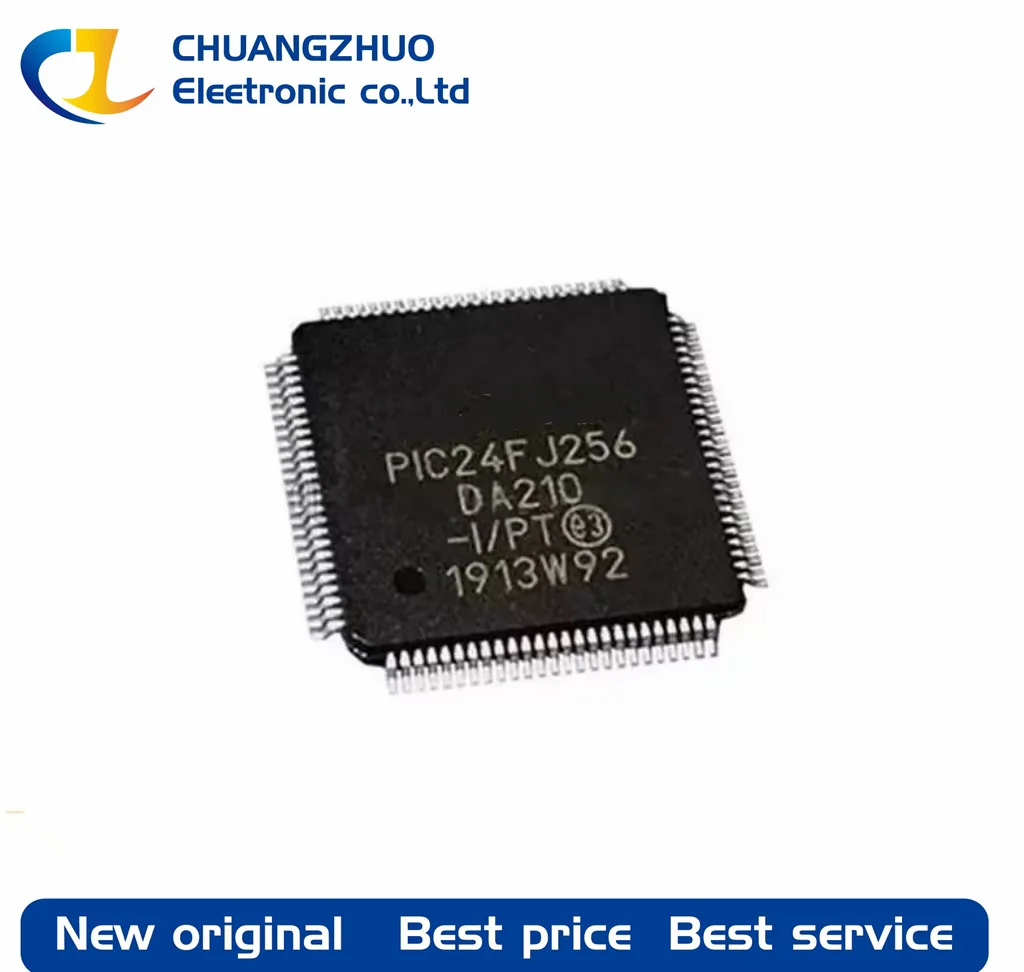 1Pcs Novo original PIC24FJ256DA210-eu/PT 96KB 84 PIC 32MHz 2.2 V~3.6 V, 256 KB de FLASH TQFP-100(12x12) Microcontrolador Unidades
