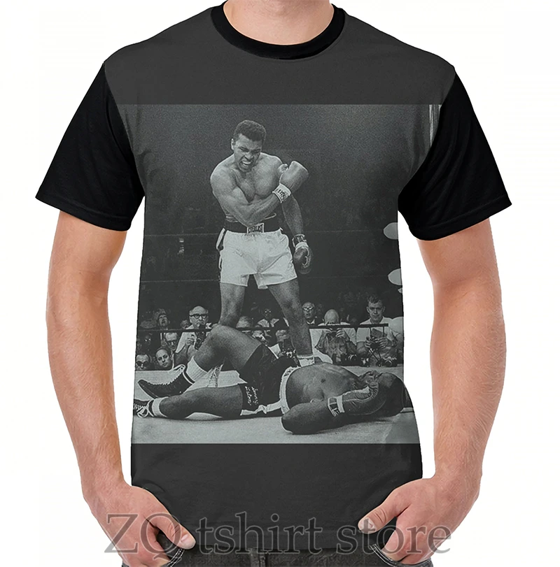 Muhammed Ali Gráfico T-Shirt dos homens tops tee mulheres t-shirt dos homens engraçado imprimir O-pescoço Curto Manga camiseta