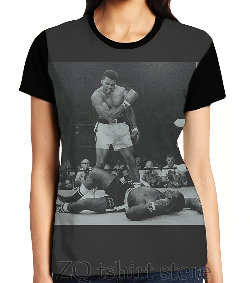Muhammed Ali Gráfico T-Shirt dos homens tops tee mulheres t-shirt dos homens engraçado imprimir O-pescoço Curto Manga camiseta