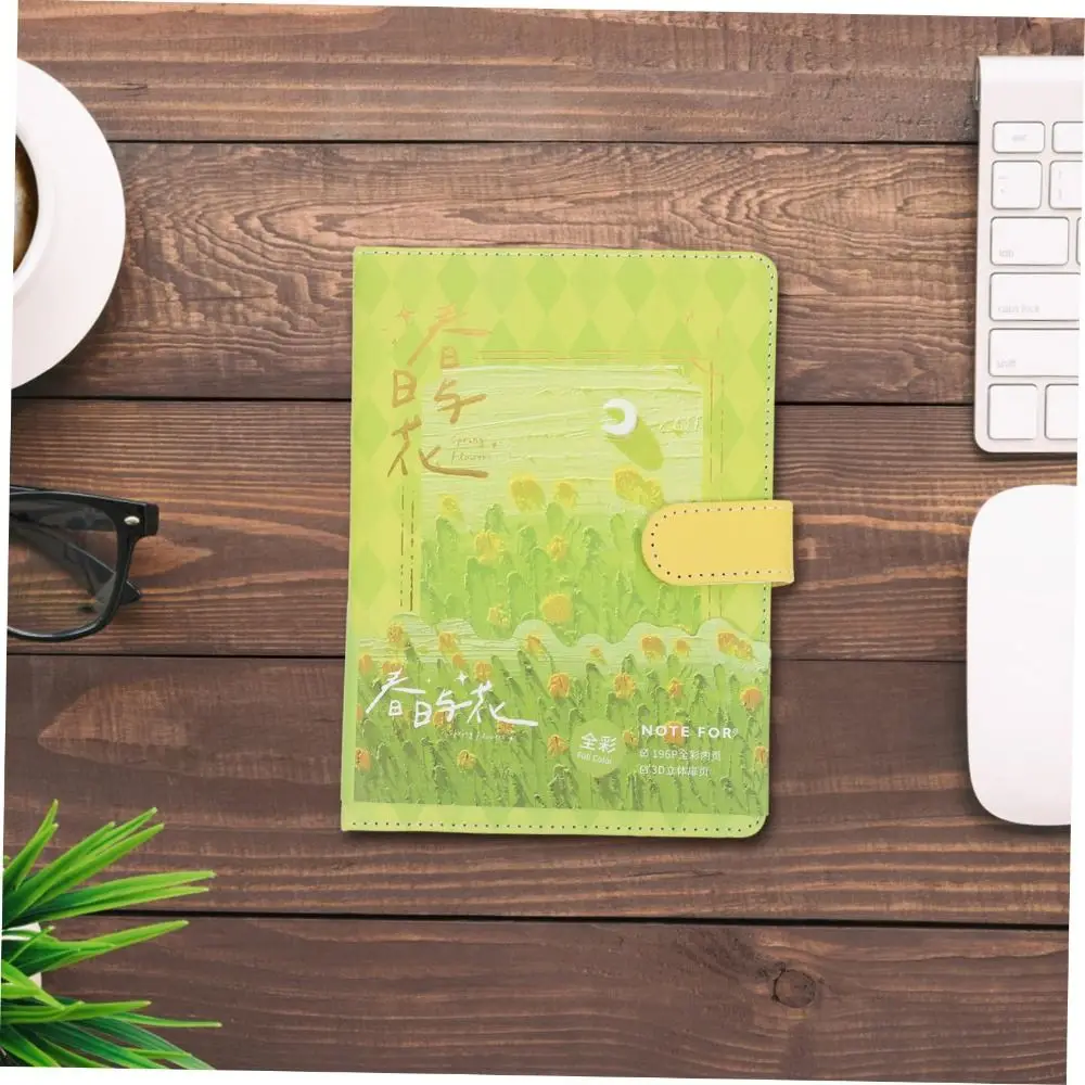Criativo Lembretes Bolso Verde Pinturas Agenda De Planejamento Diário Do Livro A5 Trabalhar O Bloco De Notas De Escritório