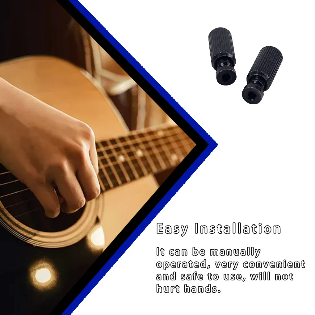 2PCS Louvor Sistema de Pilar Ajustável Cor Sólida Resistente Guitarra Montagem Leve Resistência à Corrosão Casa Adulto