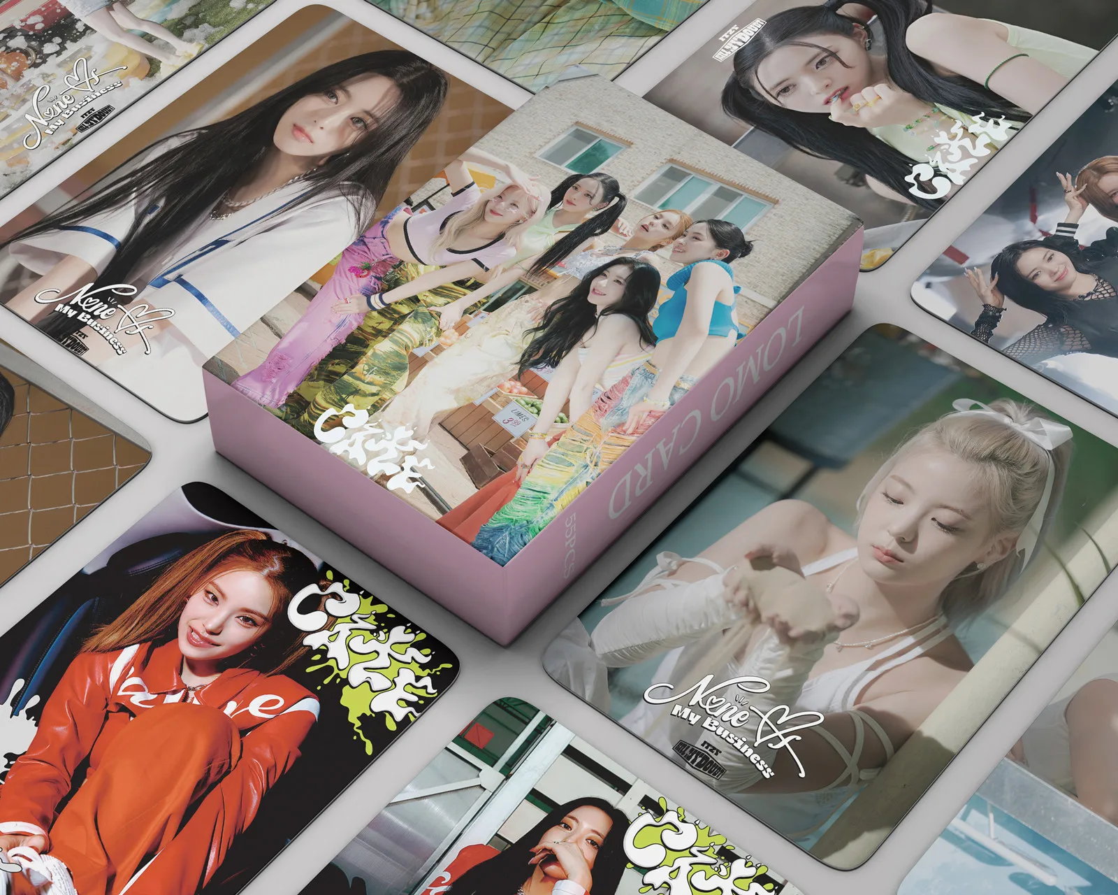 55pcs/set Kpop ITZY Lomo Cartões Álbum de Fotos de Bolo de Photocards Yuna