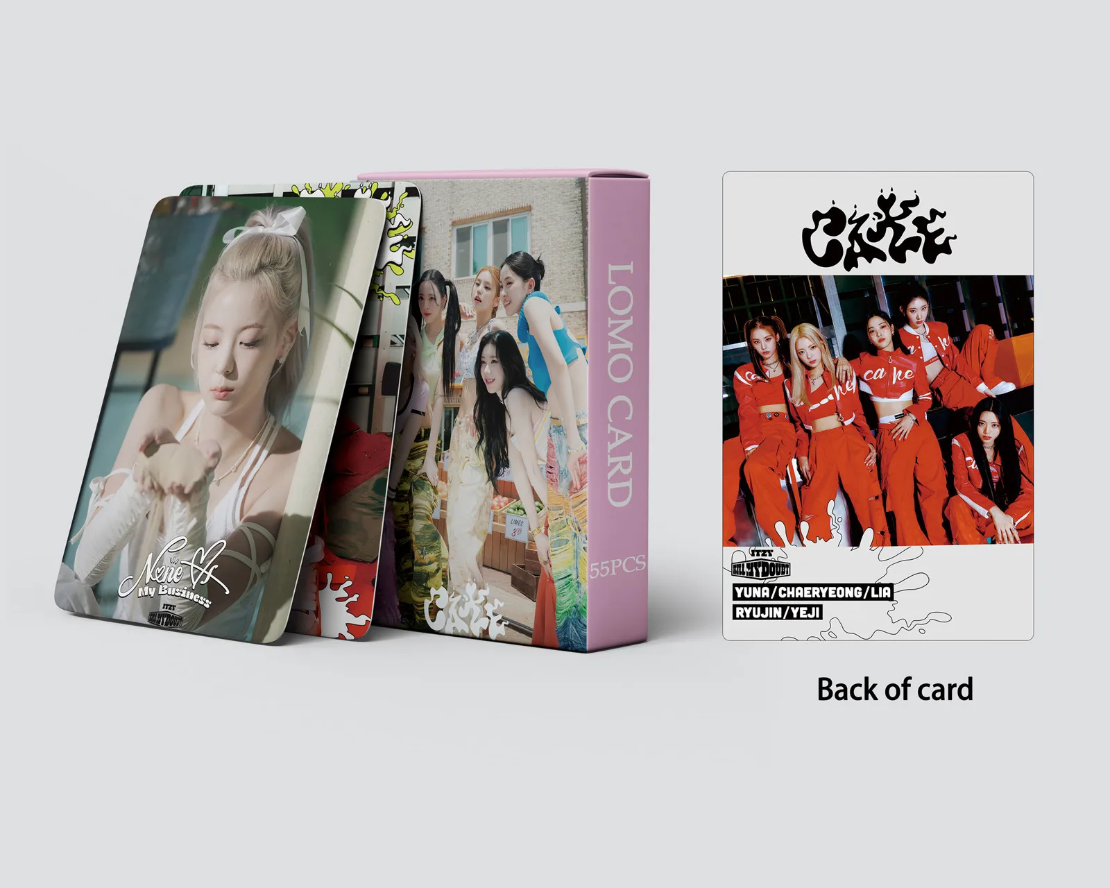 55pcs/set Kpop ITZY Lomo Cartões Álbum de Fotos de Bolo de Photocards Yuna