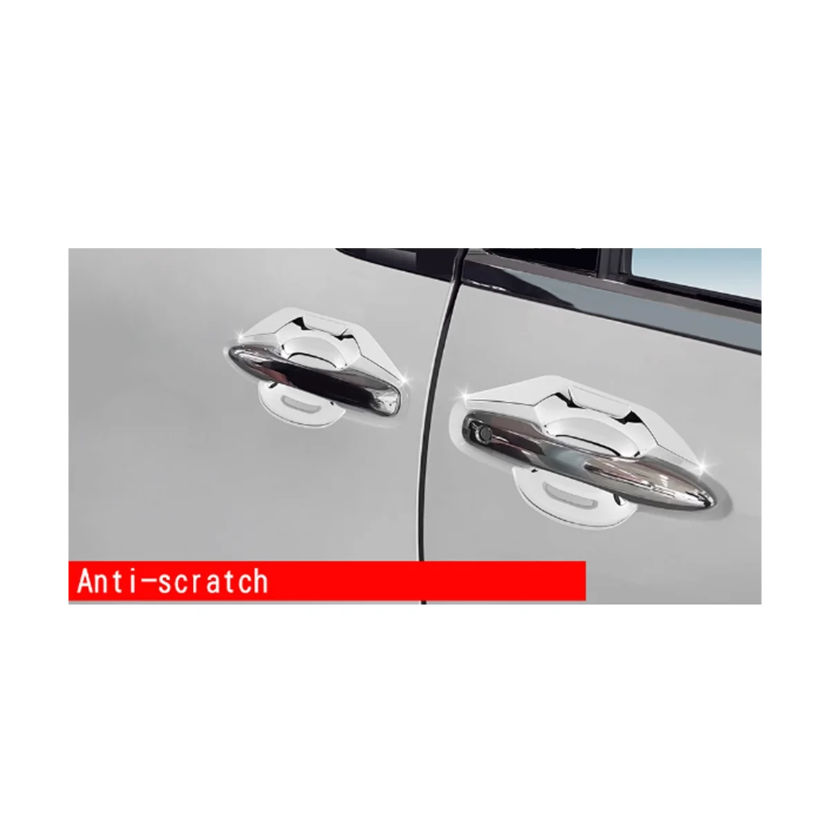 Carro Carro Prata Estilo Exterior maçaneta da Porta Tigela Guarda Guarnição Tampa para Toyota Alphard 40 Série de 2023+