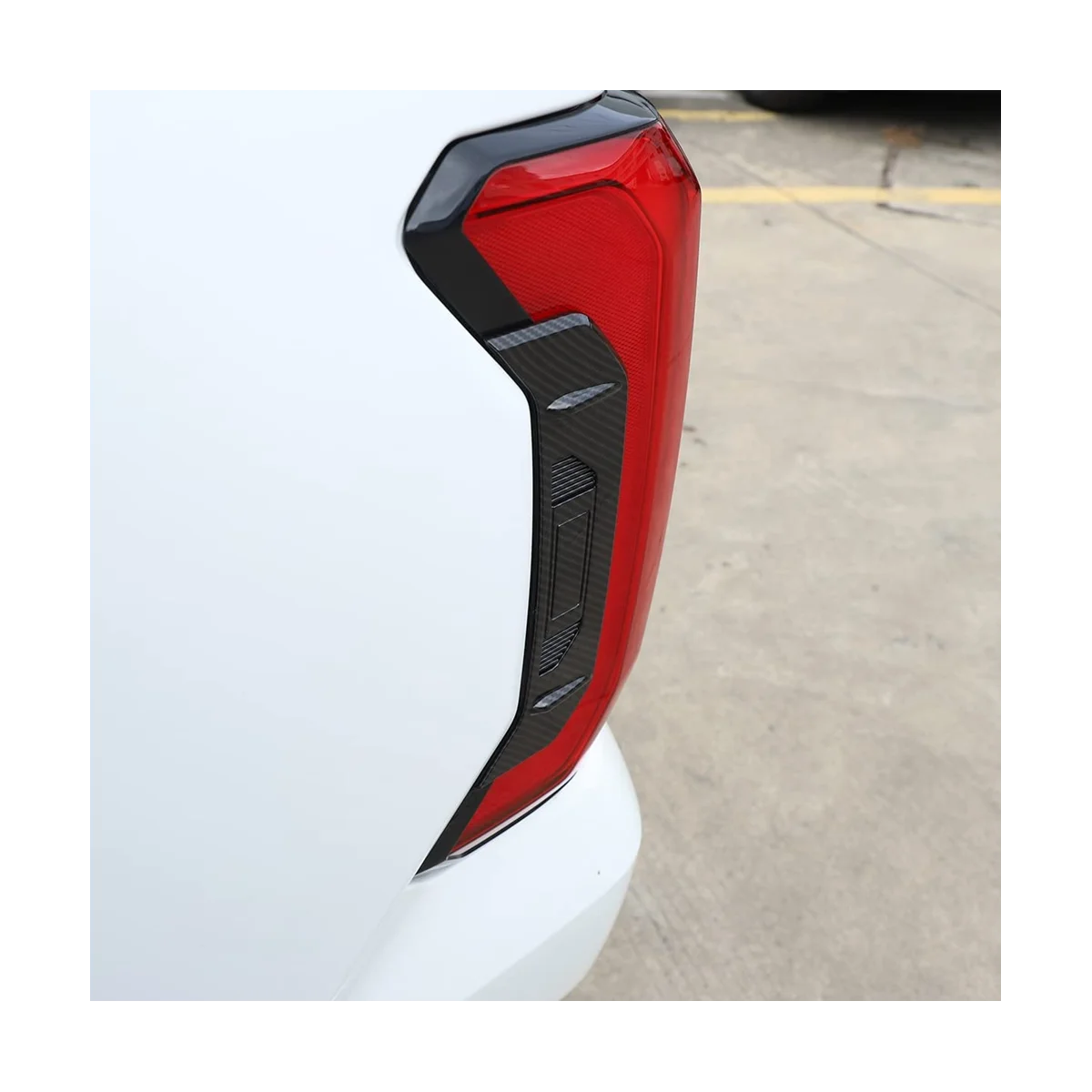 Para a Toyota Tundra 2022 2023 Carro de Trás da Luz da Cauda Tampa da Lâmpada Guarnição de Decoração, Acessórios - ABS com Fibra de Carbono de Padrão de